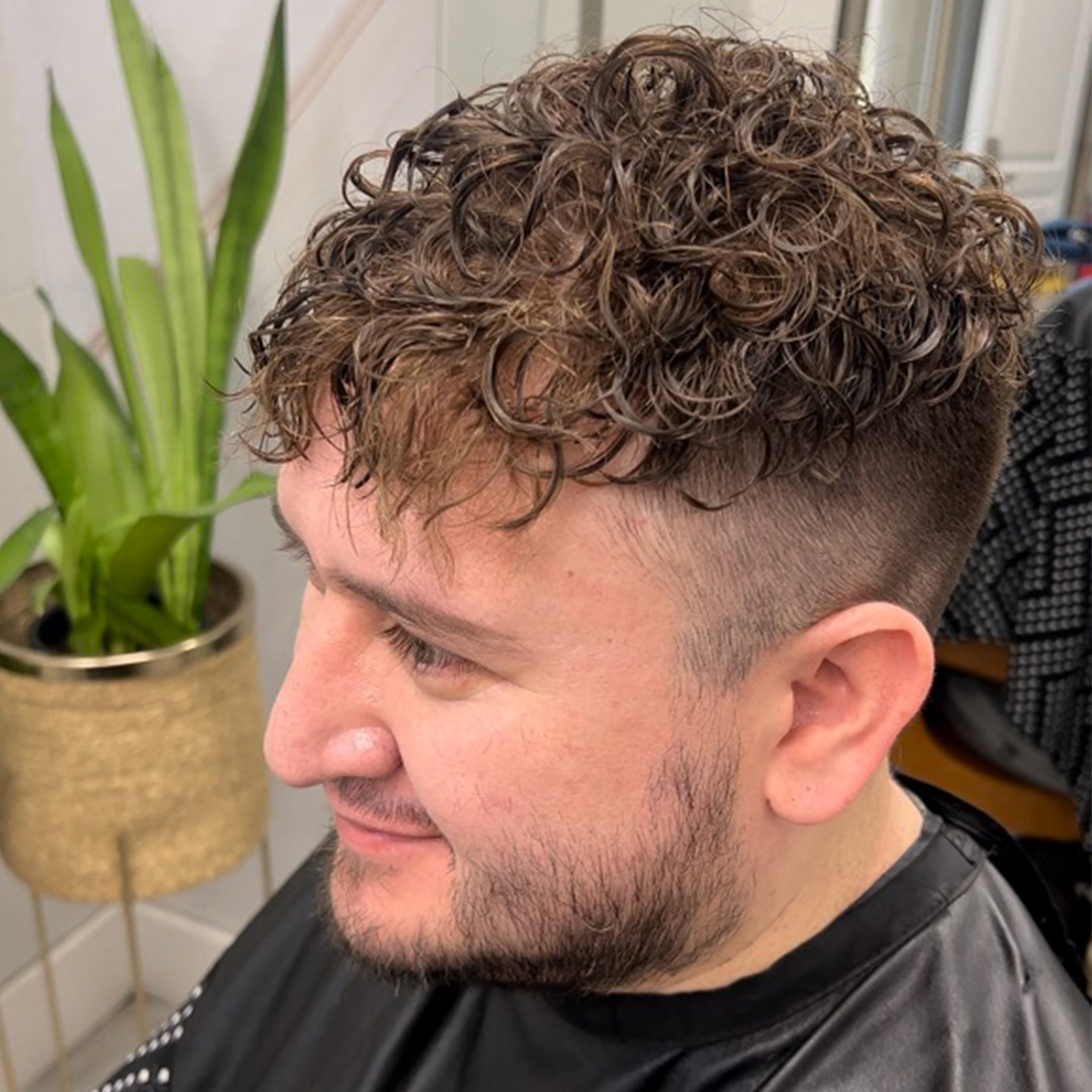 Finished hair system styling example