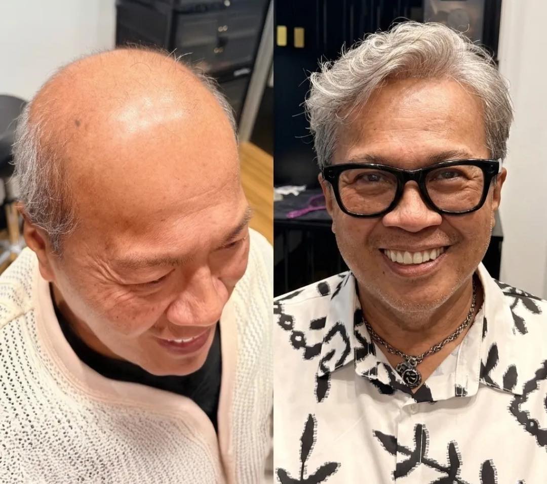 Gray hair system style example